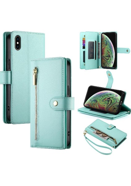 IPhone Xs Max Bilek Kayışı Cüzdan Bölmesi Çok Fonksiyonlu Flip Case (Yurt Dışından)