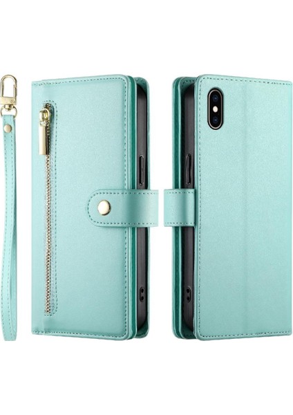 IPhone Xs Max Bilek Kayışı Cüzdan Bölmesi Çok Fonksiyonlu Flip Case (Yurt Dışından)