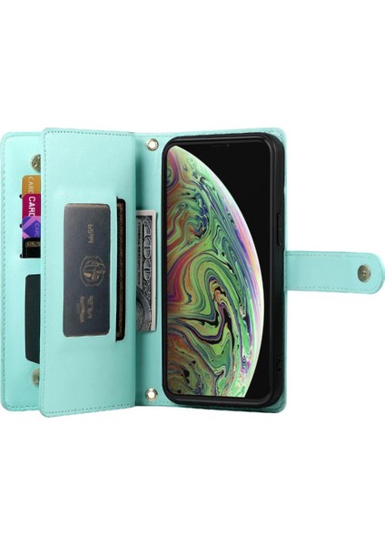 IPhone Xs Max Bilek Kayışı Cüzdan Bölmesi Çok Fonksiyonlu Flip Case (Yurt Dışından)