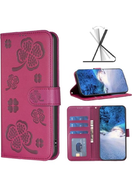 IPhone 16 Için Flip Case Pro Cüzdan Kart Yuvaları Tutucu Kickstand Pu Deri (Yurt Dışından)
