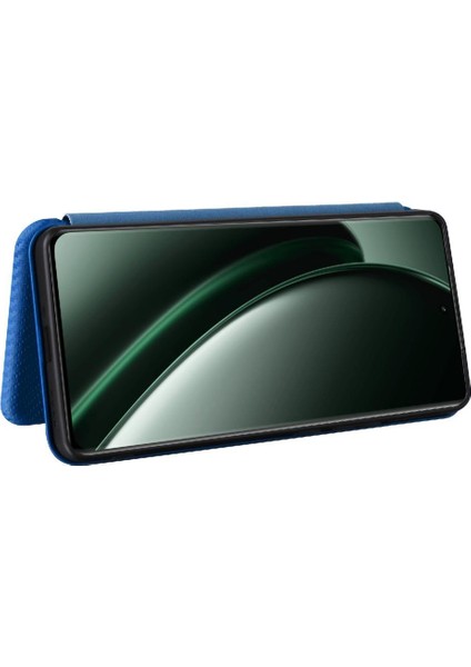 Kart Tutucu Kickstand Deri Folio Flip ile Realme Gt 6 Için Flip Case (Yurt Dışından)