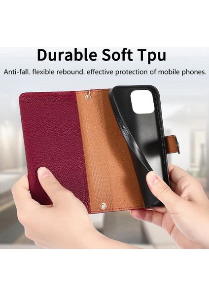 IPhone 11 Için Kılıf Pro Max Kordon Fermuar Cüzdan Aşk Deri Kılıf (Yurt Dışından)