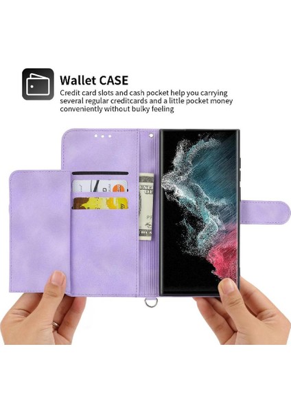 Samsung Galaxy S22 Ultra Bileklik Çoklu Kredi Kartı Için Flip Case (Yurt Dışından) fırsatları