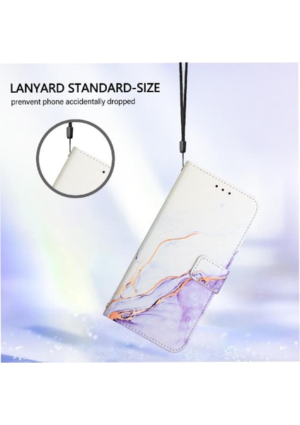 Onur 50 Pro Pu Deri Mermer Desen Cüzdan Kickstand Için Kılıf (Yurt Dışından) fiyatları