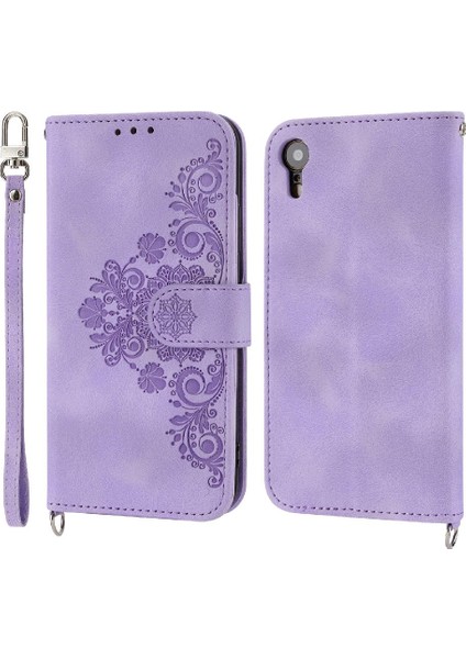 Iphone 11 Için Flip Case Xr Kabartmalı Çoklu Kredi Kartı Yuvaları Bileklik (Yurt Dışından) modelleri