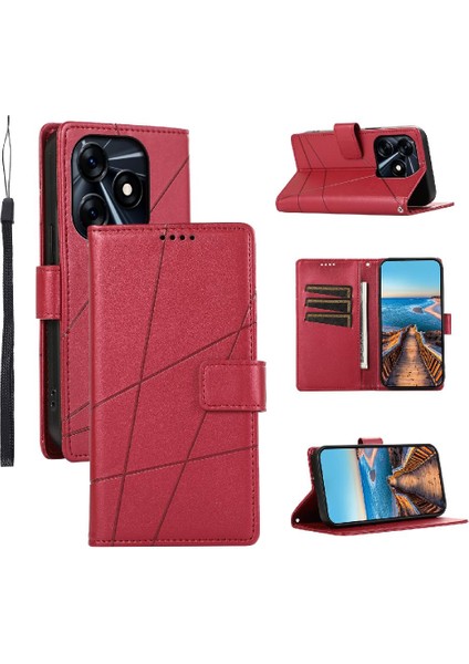 Tecno Kıvılcım 10 Şok Emici Üç Kart Yuvaları Kickstand Için Flip Case (Yurt Dışından)