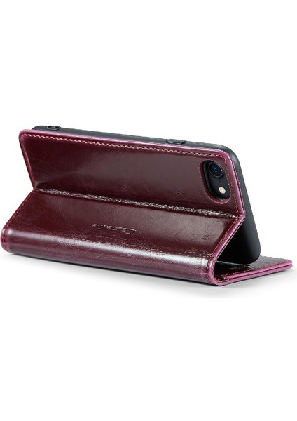 Iphone 6 Için Flip Case/6s Çılgın At Pu Deri Manyetik Cüzdan Kart (Yurt Dışından)