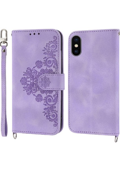 Iphone 11 X/xs Darbeye Dayanıklı Kabartmalı Çoklu Kredi Kartı Için Flip Case (Yurt Dışından)