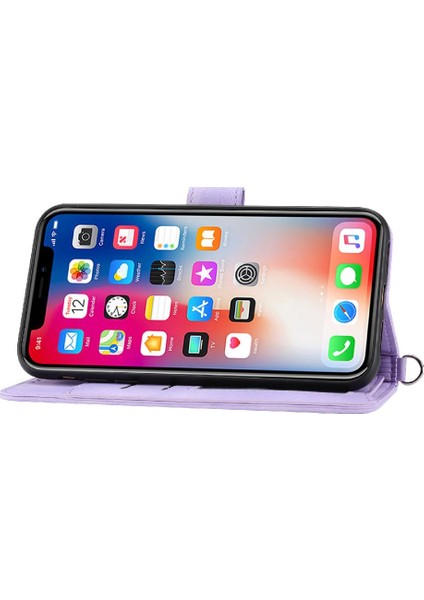 Iphone 11 X/xs Darbeye Dayanıklı Kabartmalı Çoklu Kredi Kartı Için Flip Case (Yurt Dışından)