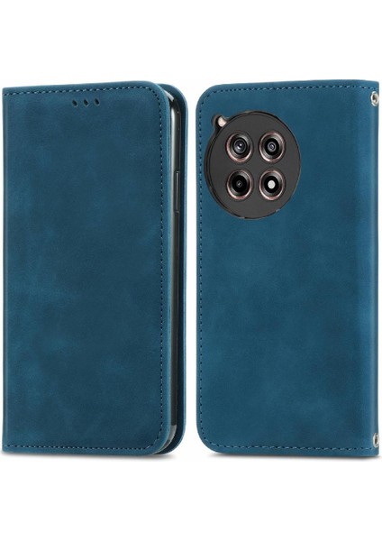 Oneplus 12R 5g Için Flip Case Cüzdan Darbeye Kapak Kapak Basit Iş (Yurt Dışından)