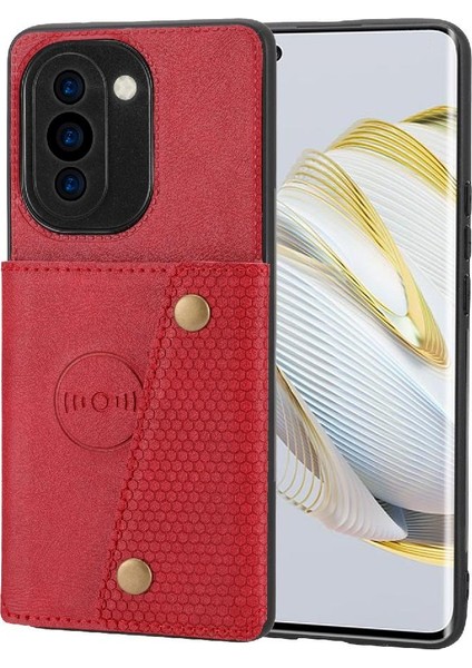 Cüzdan Kılıf Için Huawei Nova 10 Pro Buit Demir Kart Tutucu Cüzdan Kılıf (Yurt Dışından)