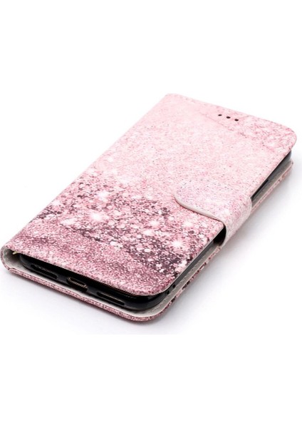 Iphone Xs Max Manyetik Mermer Desen Kart Yuvaları Tutucu Pu Için Flip Case (Yurt Dışından)