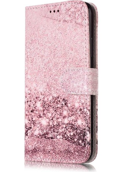 Iphone Xs Max Manyetik Mermer Desen Kart Yuvaları Tutucu Pu Için Flip Case (Yurt Dışından)