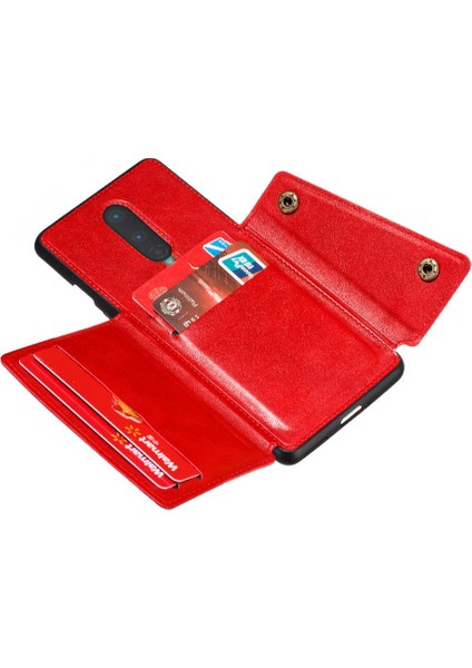 Oneplus 8 Için Cüzdan Kılıf Cüzdan Kılıf Kickstand Darbeye Koruyucu Buit (Yurt Dışından)