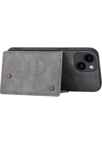 Iphone 15 Için Cüzdan Durumda Artı Cüzdan Durumda Kickstand Darbeye Koruyucu (Yurt Dışından)