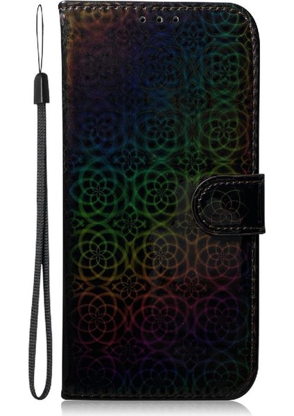 Tecno Spark 10 Için Kılıf Cüzdan Durumda Kart Yuvası Glitter Renkli Premium Pu (Yurt Dışından)