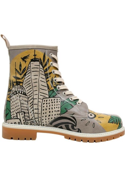 Kadın Vegan Deri Çok Renkli Uzun Bot - Fragile Tasarım fırsatları