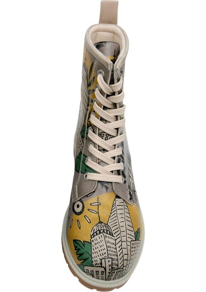 Kadın Vegan Deri Çok Renkli Uzun Bot - Fragile Tasarım indirimleri