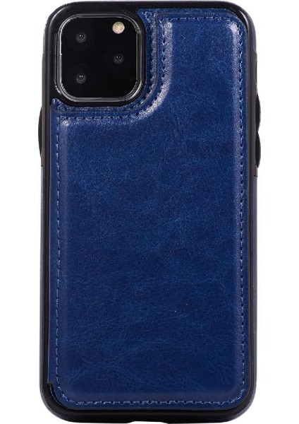Kart Tutucu Kickstand ile IPhone 11 Pro Max Pu Deri Için Cüzdan Kılıf (Yurt Dışından)