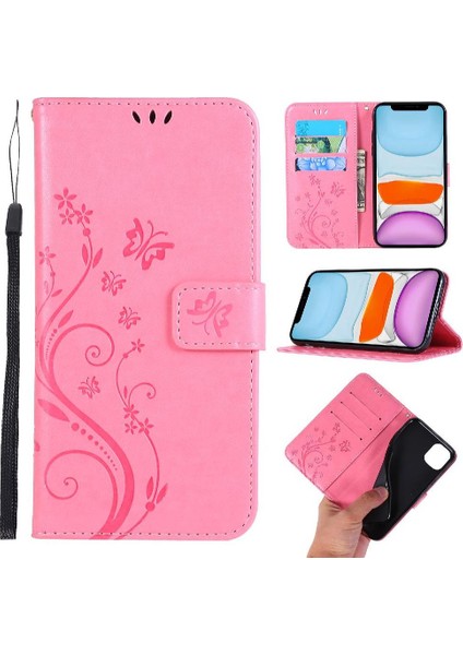 IPhone 12 Mini Pu Deri Kart Tutucu Kickstand Manyetik Için Filp Durumda (Yurt Dışından)