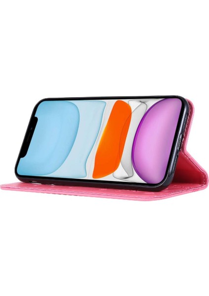 IPhone 12 Mini Pu Deri Kart Tutucu Kickstand Manyetik Için Filp Durumda (Yurt Dışından)