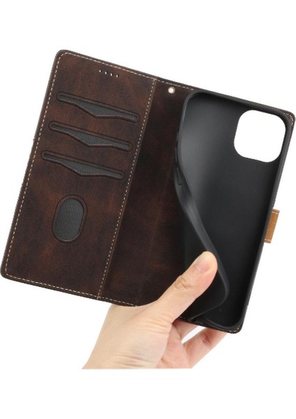 IPhone 11 Için Cüzdan Durumda Çizilmeye Dayanıklı Kickstand Kart Yuvası Manyetik (Yurt Dışından)