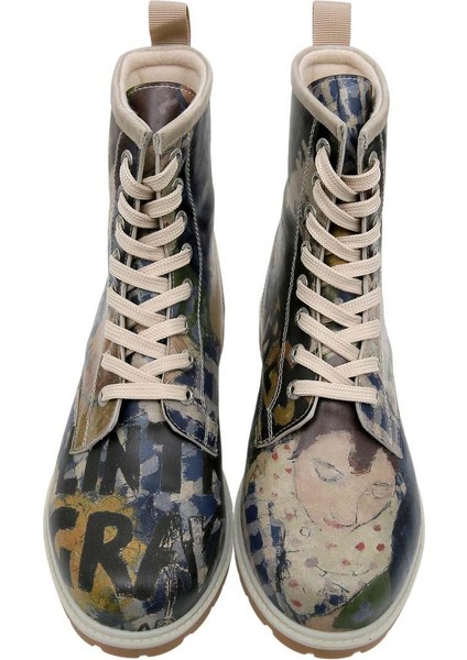 Kadın Vegan Deri Çok Renkli Uzun Bot - Les Peintres Tasarım fiyatları