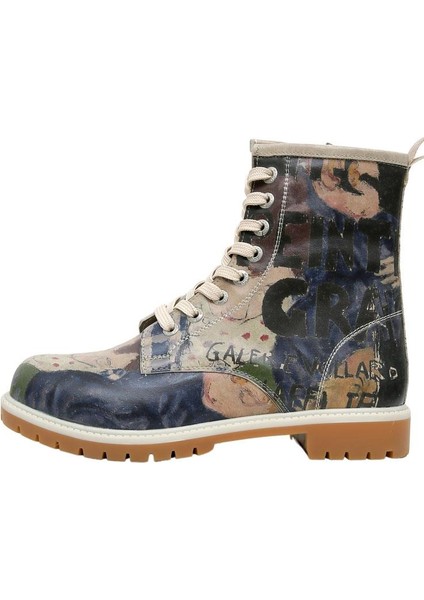 Kadın Vegan Deri Çok Renkli Uzun Bot - Les Peintres Tasarım modelleri