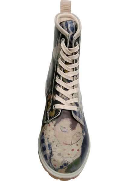 Kadın Vegan Deri Çok Renkli Uzun Bot - Les Peintres Tasarım indirimleri