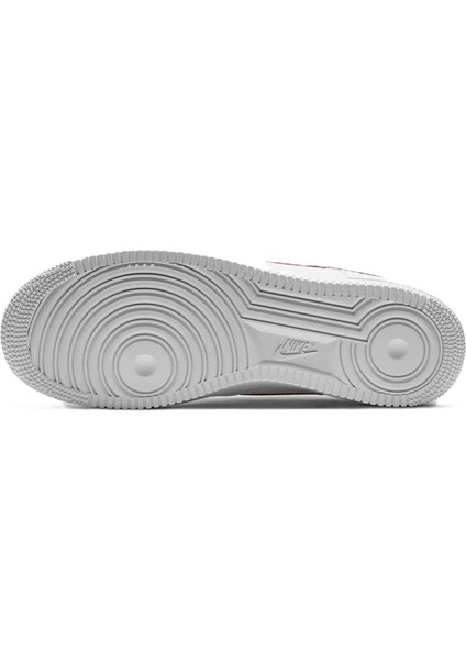 Air Force 1 '07 Leather White Deri Erkek Sneaker Beyaz Kırmızı Swoosh indirimleri