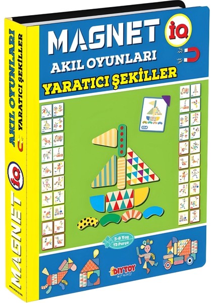 Eğitici Magnet Yaratıcı Şekiller Oluşturma Seti - Manyetik Parça Şekiller Oluşturma Oyun Set