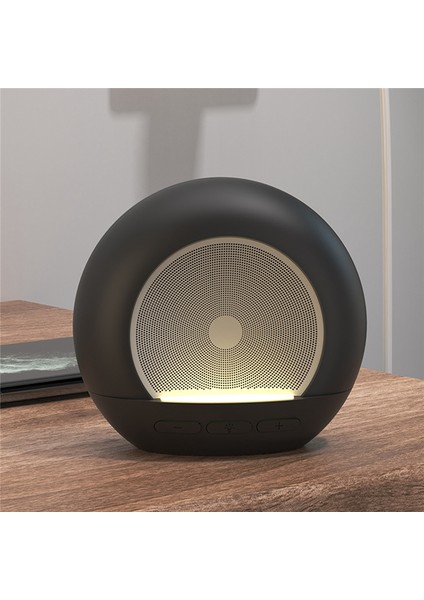 Taşınabilir Bluetooth Hoparlör Kablosuz Bas Sütunu Renkli Gece Lambası Yaratıcı Masa Lambası Iyi Uyku Kablosuz Radyo (Beyaz) (Yurt Dışından)