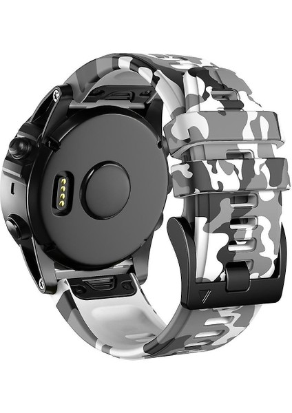 Garmin D2 Charlie (26MM) Kamuflaj Silikon Saat Kordonu