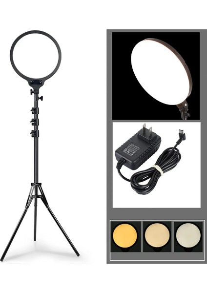 The Wlue 10 Inch Stüdyo Fotoğraf ve Video 120 LED Ring Light Panel Kuaför Makyaj Işığı 2.1m Tripod