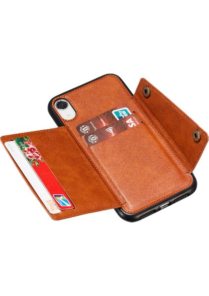Iphone Xs Max Kickstand Darbeye Koruyucu Cüzdan Kılıf Için Cüzdan Kılıf (Yurt Dışından)