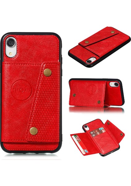 Cüzdan Kılıf iphone X/xs Cüzdan Kılıf Kart Tutucu Buit Demir Kickstand (Yurt Dışından)