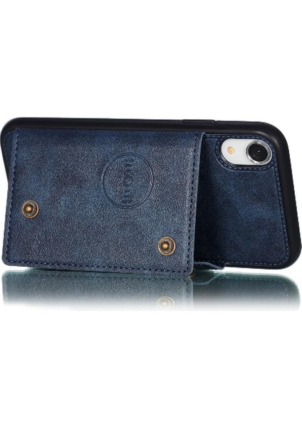 Cüzdan Kılıf iphone X/xs Cüzdan Kılıf Kart Tutucu Buit Demir Kickstand (Yurt Dışından)