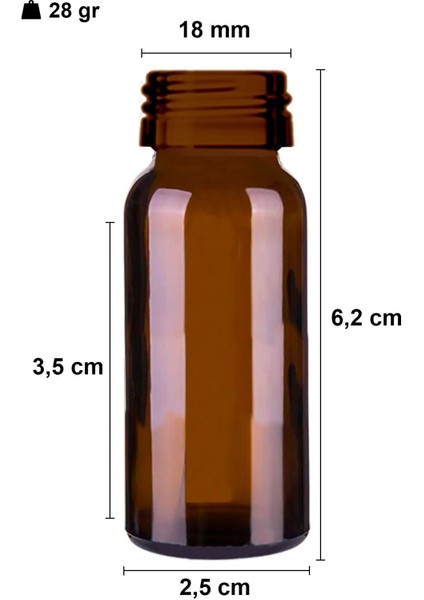 10 Ml Çelik Roll On Şişesi 10 Cc Sızdırmaz Siyah Kapaklı Amber Cam Şişe 1 Adet