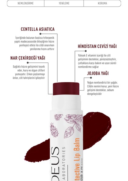 SPF 50+ Yoğun Nemlendirici ve Dolgunlaştırıcı Renkli Dudak Balmı Böğürtlen 5 GR modelleri