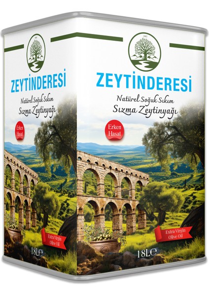 Zeytinderesi 18LT Natürel Sızma Tek Teneke Zeytinyağı