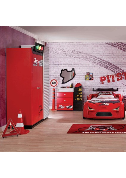 Pitstop Çocuk Odası Üç Kapılı Dolap modelleri