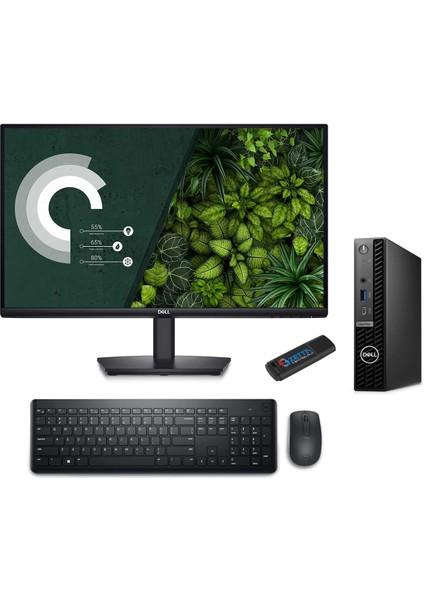 Pc Optıplex 7020MFF Intel Core I5-14500T 8gb Ddr5 2tb SSD Ubuntu 21.5 Fullhd Mon. Masaüstü Bilgisayar AN007O7020MFF04+ZETTAUSBBELLEK
