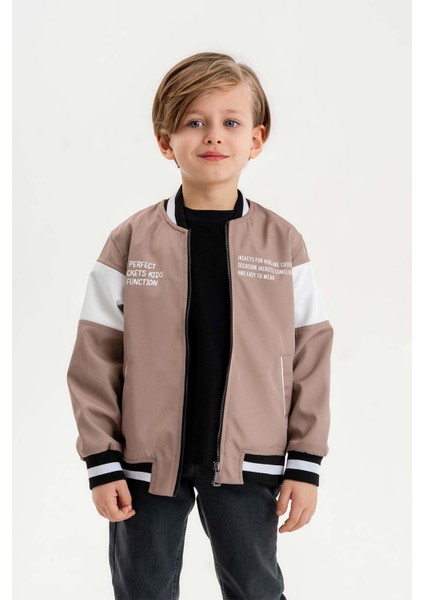 Çift Cepli Fermuarlı Kolej Su Geçirmez Erkek Çocuk Ceket fiyatları