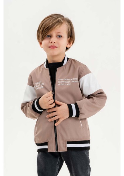 Çift Cepli Fermuarlı Kolej Su Geçirmez Erkek Çocuk Ceket fırsatları
