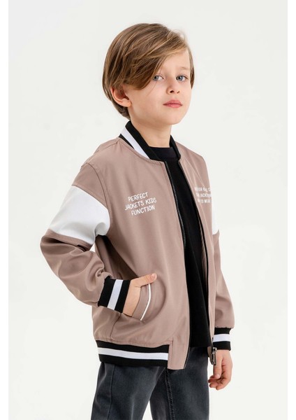 Çift Cepli Fermuarlı Kolej Su Geçirmez Erkek Çocuk Ceket indirimleri