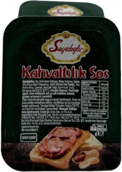 Kahvaltılık Sos 20 gr (100 adet)