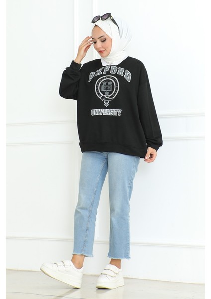 Oxford Baskılı Gömlek Yaka Tunik 1100 - Siyah fiyatları