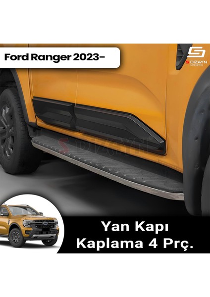 Ford Ranger 4 Abs Plastik Kapı Koruma Gövde Kaplaması 4 Prç. 2023 Üzeri A+ Kalite