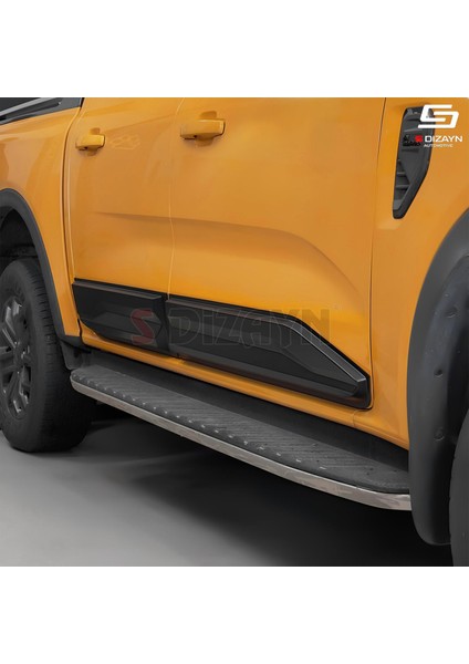 Ford Ranger 4 Abs Plastik Kapı Koruma Gövde Kaplaması 4 Prç. 2023 Üzeri A+ Kalite