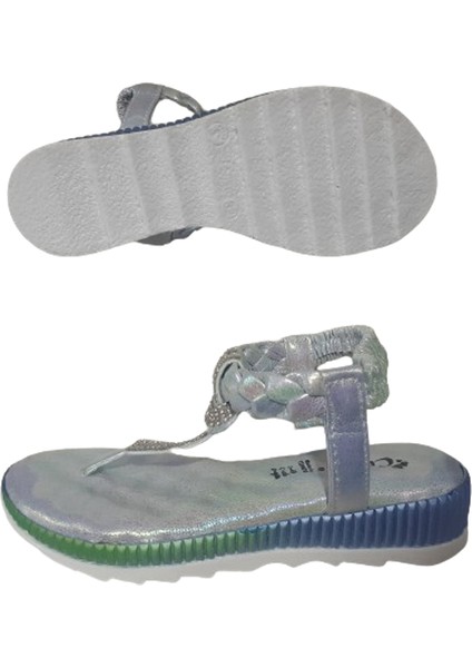 Casyy Kız Çocuk Mavi Ortopedik Taban Lastikli Günlük Sandalet CSYY25-9 modelleri